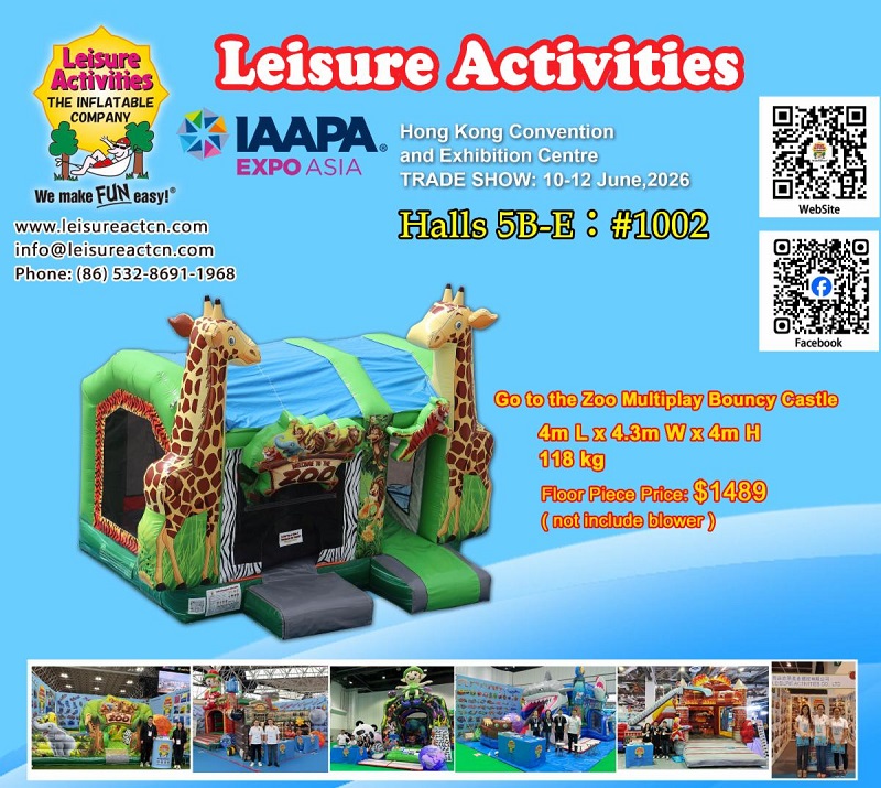 2026 IAAPA EXPO ASIA Hongkong – kutsume teid koguma VIP-passi ja külastama meie näitust. 2026 IAAPA EXPO ASIA Hongkong – kutsume teid koguma VIP-passi ja külastama meie näitust.